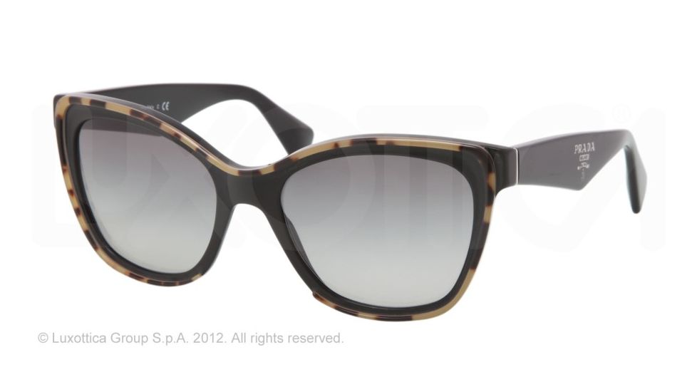 Prada PR20PS Progressive Prescription Sunglasses PR20PS-MA50A7-56 - Lens Diameter 56 mm, Frame Color Top Medium Havana/Black