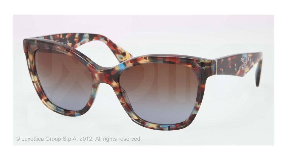 Prada PR20PS Progressive Prescription Sunglasses PR20PS-NAG0A4-56 - Lens Diameter 56 mm, Frame Color Havana Spotted Blue