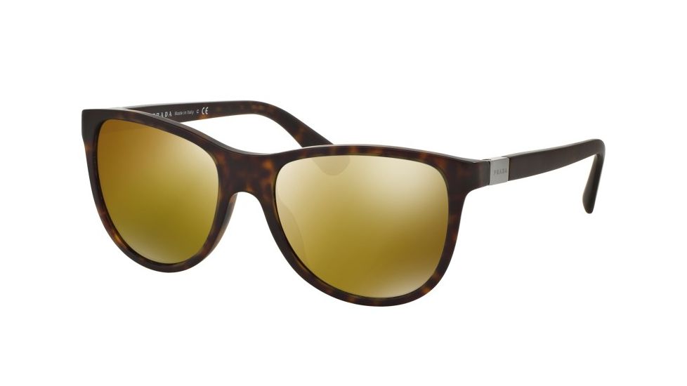 Prada PR20SSF Bifocal Prescription Sunglasses PR20SSF-HAQ5P0-58 - Lens Diameter 58 mm, Frame Color Matte Havana