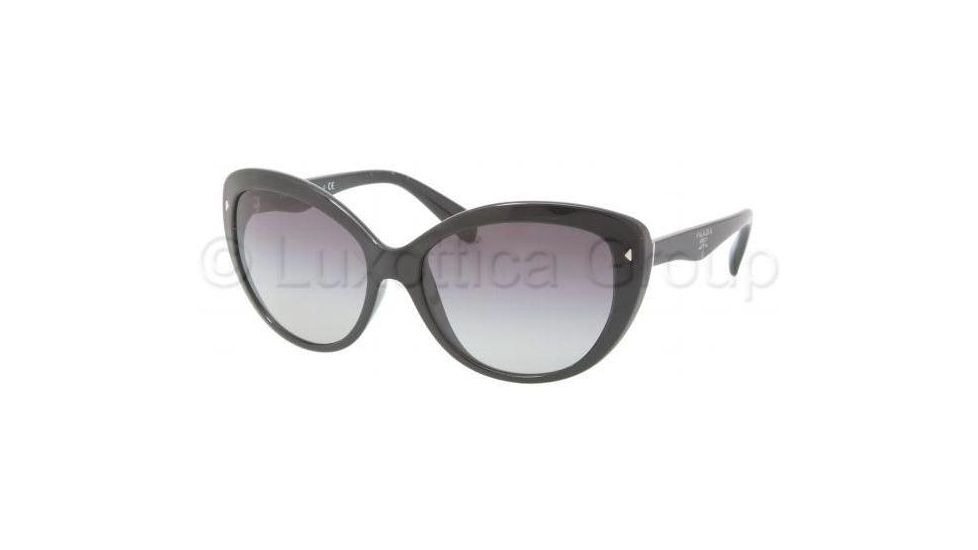 Prada PR21NS Sunglasses 1AB3M1-5816 - Gloss Black Frame, Gray Gradient Lenses, 58mm Lens Diameter