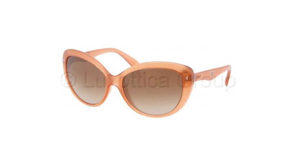 Prada PR21NS Sunglasses GAC1Z1-5816 - Opal Pink Frame, Brown Gradient Lenses