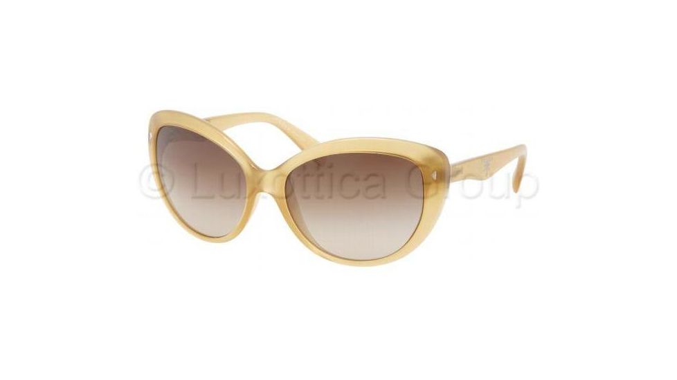 Prada PR21NS Sunglasses GAD6S1-5816 - Opal Sand Frame, Brown Gradient Lenses
