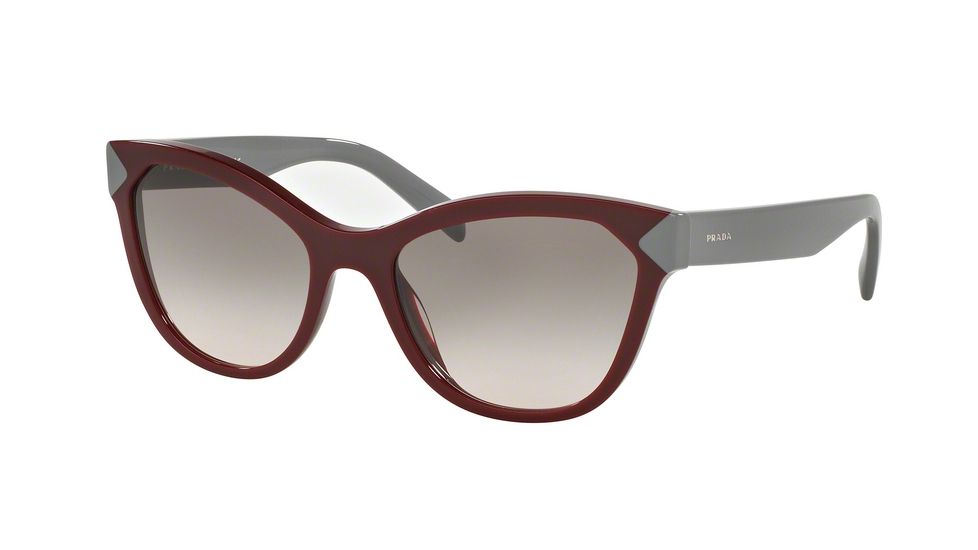 Prada PR21SSF Single Vision Prescription Sunglasses PR21SSF-USH4K0-56 - Lens Diameter 56 mm, Frame Color Amaranth