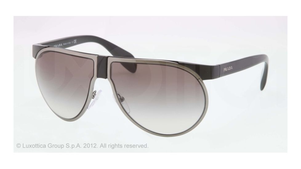Prada PR23PS Single Vision Prescription Sunglasses PR23PS-1AB0A7-62 - Lens Diameter 62 mm, Lens Diameter 62 mm, Frame Color Black/Gunmetal