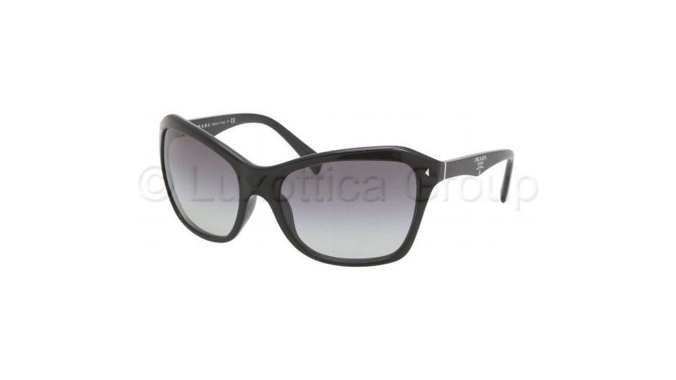Prada PR24NS Sunglasses 1AB3M1-6118 - Gloss Black Gray Gradient
