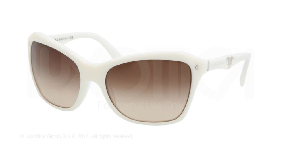 Prada SWING PR24NS Single Vision Prescription Sunglasses PR24NS-7S36S1-61 - Lens Diameter 61 mm, Frame Color Ivory