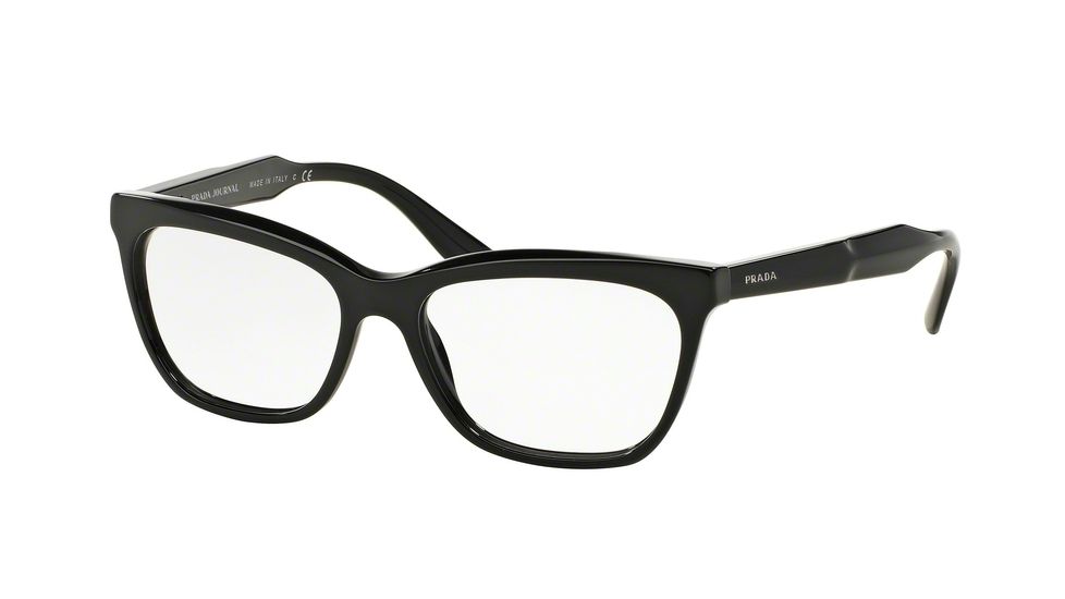 Prada PR24SVF Eyeglass Frames 1AB1O1-55 - Black Frame
