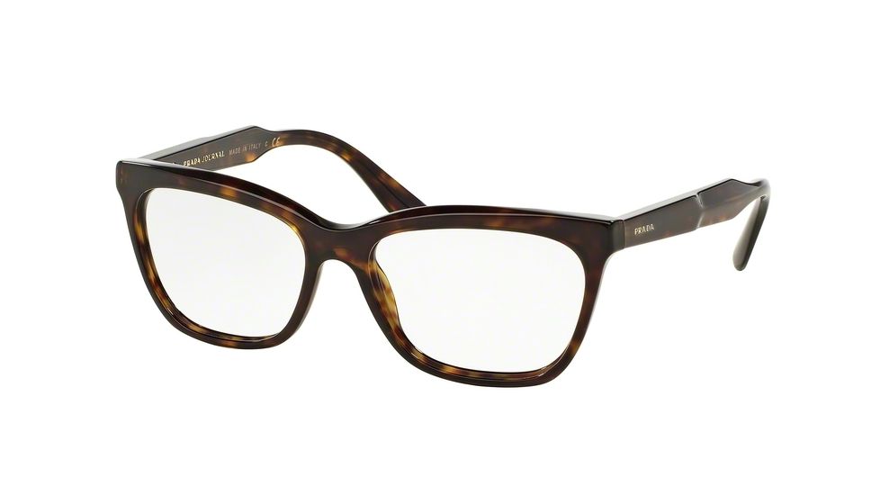 Prada PR24SVF Eyeglass Frames 2AU1O1-55 - Havana Frame