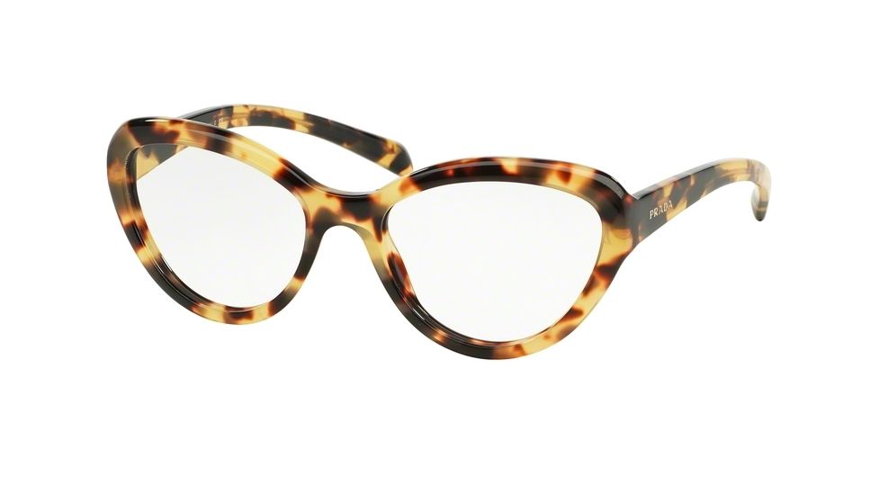 Prada PR25RV Bifocal Prescription Eyeglasses 7S01O1-52 - Medium Havana Frame