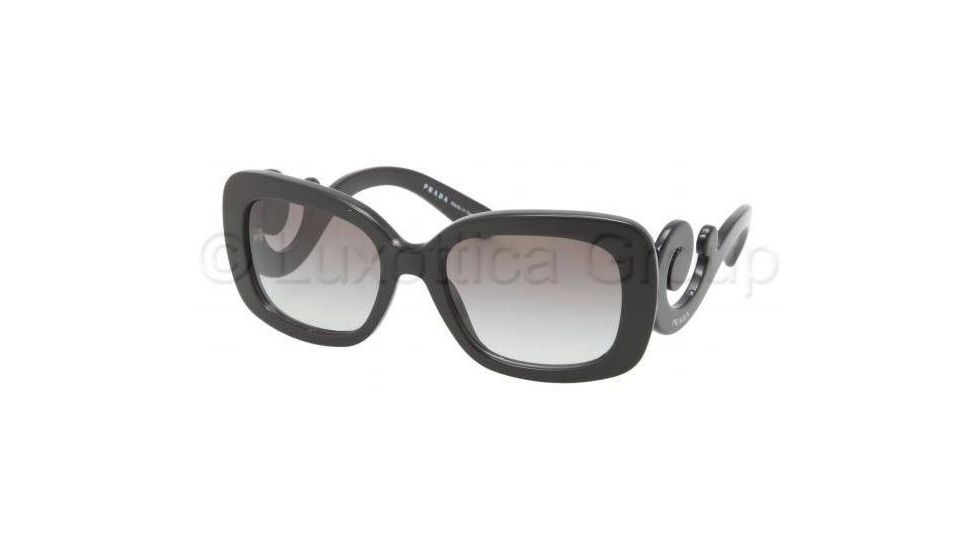 Prada PR27OS Sunglasses 1AB3M1-5400 - Black Frame, Gray Gradient Lenses