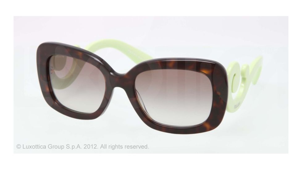 Prada PR27OS Sunglasses QFL0A7-54 - Havana Frame, Gray Gradient Lenses