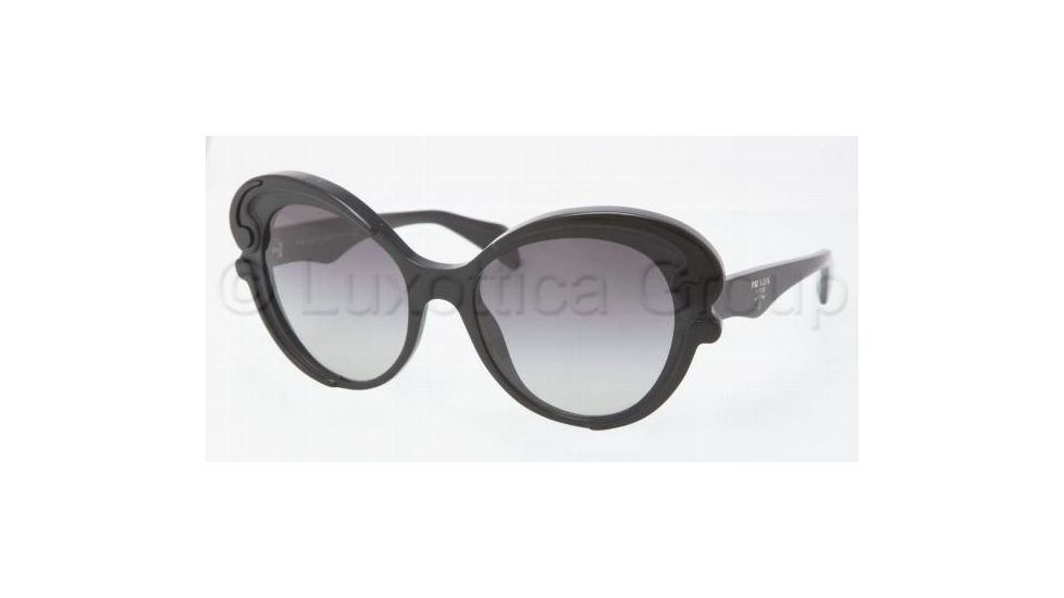 Prada PR28NS Sunglasses 1AB3M1-5619 - Black Frame, Gray Gradient Lenses