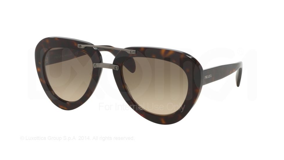 Prada PR28RS Bifocal Prescription Sunglasses PR28RS-2AU3D0-52 - Lens Diameter 52 mm, Frame Color Havana