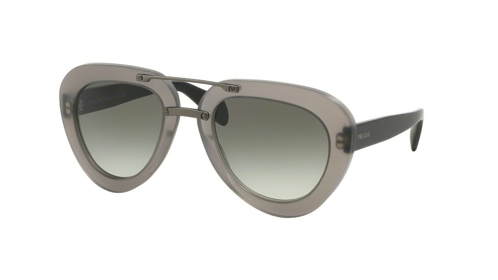 Prada PR28RSF Sunglasses UBV0A7-52 - Matte Dark Grey Trasp Frame, Grey Gradient Lenses