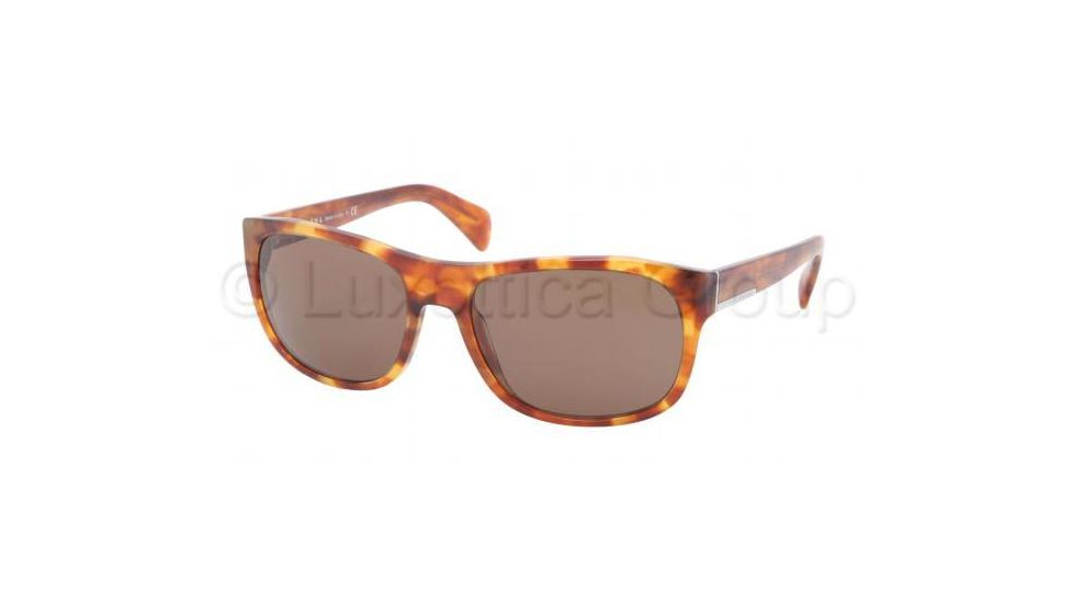 Prada PR29NS Progressive Prescription Sunglasses PR29NS-4BW8C1-5818 - Lens Diameter 58 mm, Frame Color Light Havana