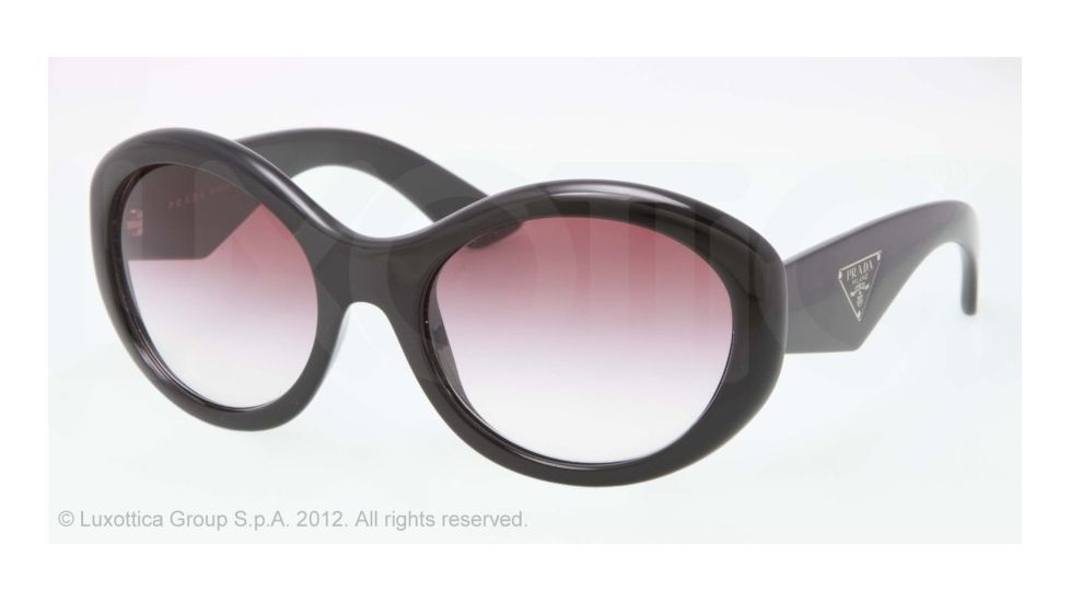 Prada PR30PS Progressive Prescription Sunglasses PR30PS-1AB4V1-55 - Lens Diameter 55 mm, Lens Diameter 55 mm, Frame Color Black