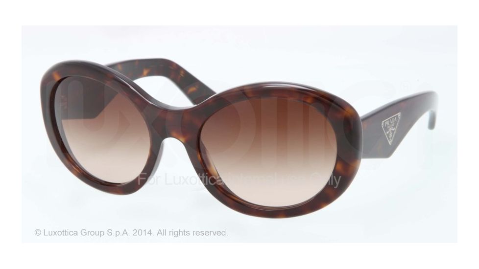 Prada PR30PS Progressive Prescription Sunglasses PR30PS-2AU6S1-55 - Lens Diameter 55 mm, Frame Color Havana
