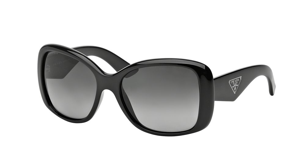 Prada PR32PS Single Vision Prescription Sunglasses PR32PS-1AB5W1-57 - Lens Diameter 57 mm, Lens Diameter 57 mm, Frame Color Black