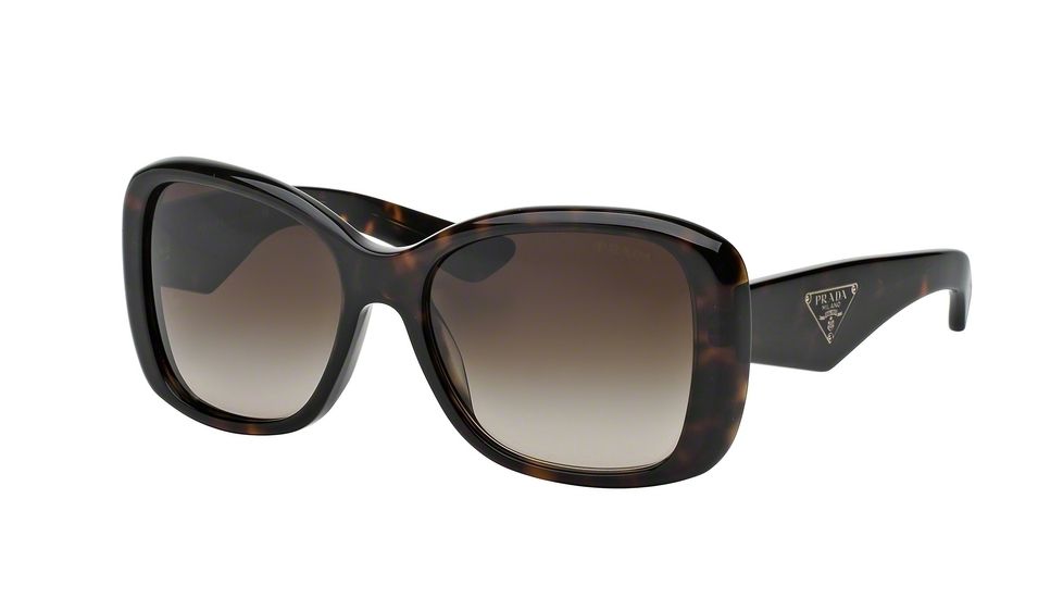 Prada PR32PS Single Vision Prescription Sunglasses PR32PS-2AU6S1-57 - Lens Diameter 57 mm, Frame Color Havana