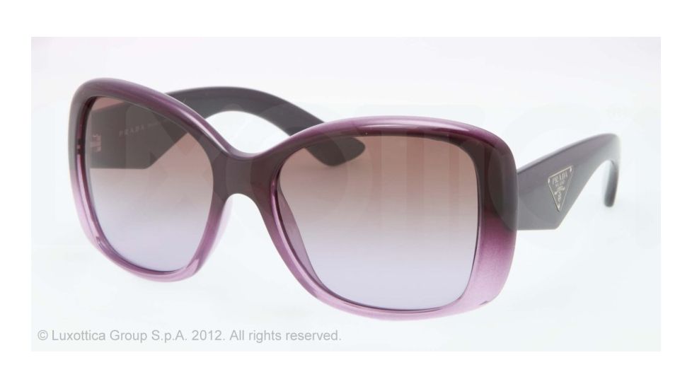 Prada PR32PS Single Vision Prescription Sunglasses PR32PS-OAD6P1-57 - Lens Diameter 57 mm, Lens Diameter 57 mm, Frame Color Violet Gradient