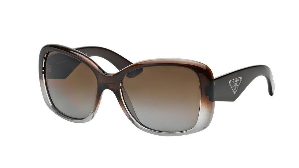 Prada PR32PS Single Vision Prescription Sunglasses PR32PS-PDM6E1-57 - Lens Diameter 57 mm, Lens Diameter 57 mm, Frame Color Brown Gradient Gray