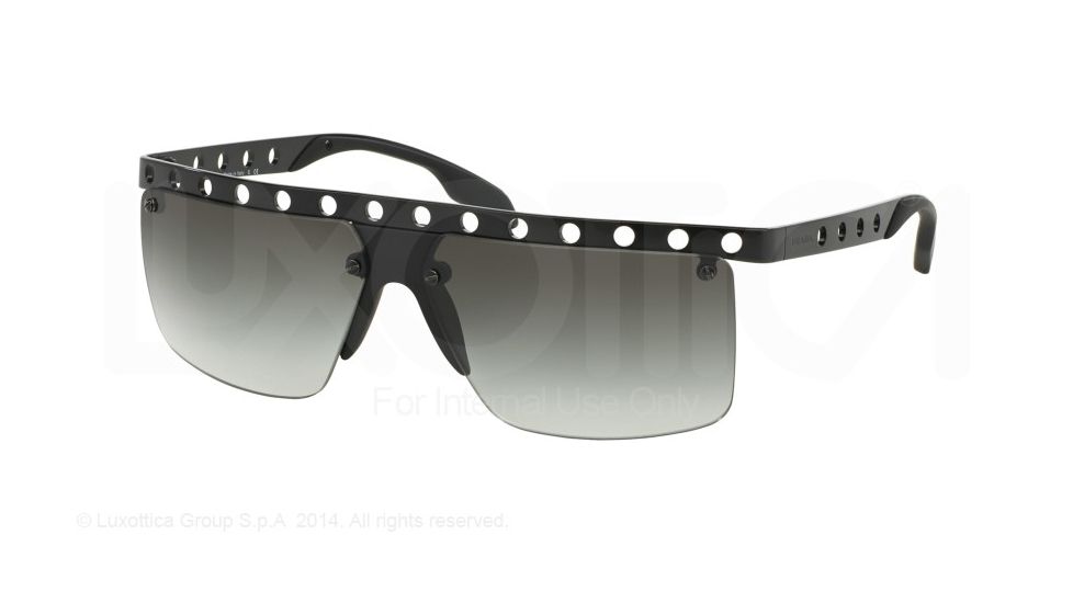 Prada PR50RS Single Vision Prescription Sunglasses PR50RS-1BO0A7-62 - Lens Diameter 62 mm, Frame Color Matte Black