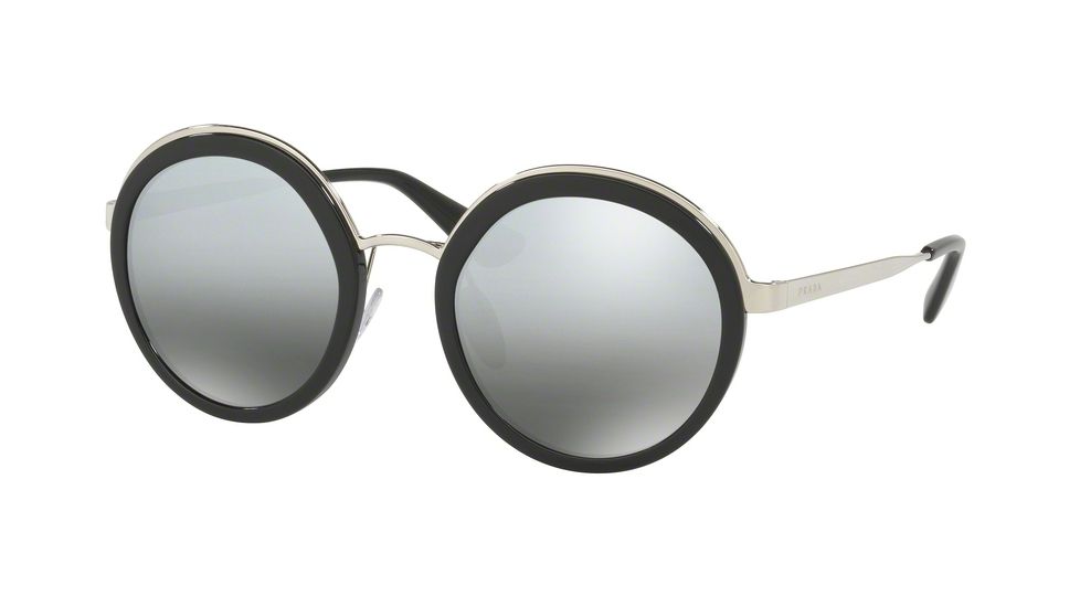 Prada PR50TS Single Vision Prescription Sunglasses PR50TS-1AB6N2-54 - Lens Diameter 54 mm, Frame Color Black