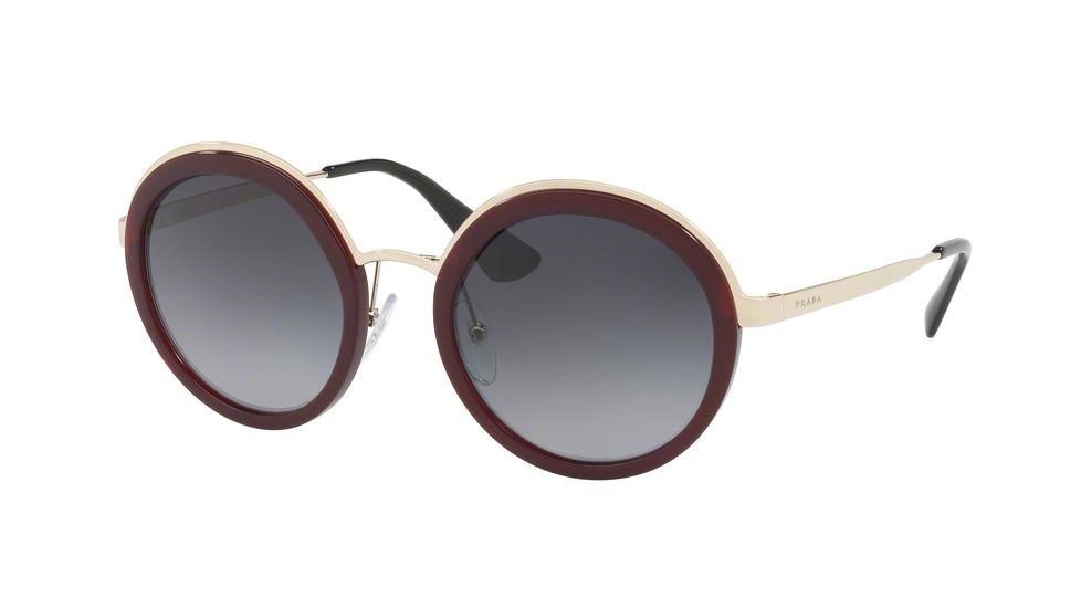 Prada PR50TS Single Vision Prescription Sunglasses PR50TS-VHW5W1-54 - Lens Diameter 54 mm, Frame Color Bordeaux