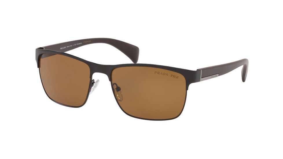 Prada PR51OS Sunglasses 1BO5Y1-58 - , Polar Brown Lenses