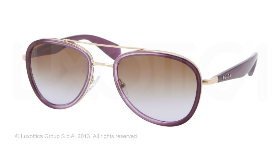 Prada PR51PS Single Vision Prescription Sunglasses PR51PS-ZVN6P1-53 - Lens Diameter 53 mm, Lens Diameter 53 mm, Frame Color Violet Gradient