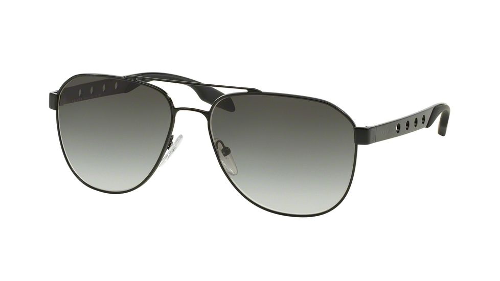 Prada PR51RS Bifocal Prescription Sunglasses PR51RS-1BO0A7-60 - Lens Diameter 60 mm, Frame Color Matte Black
