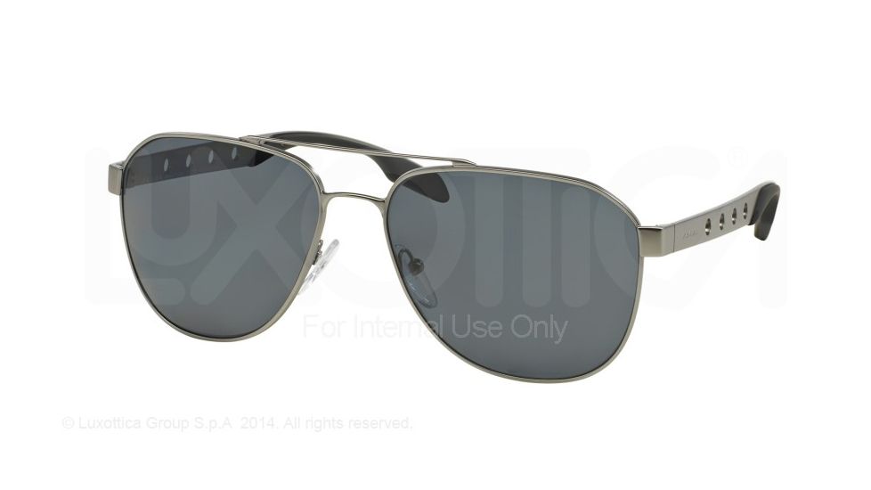 Prada PR51RS Bifocal Prescription Sunglasses PR51RS-7CQ5Z1-60 - Lens Diameter 60 mm, Frame Color Matte Gunmetal