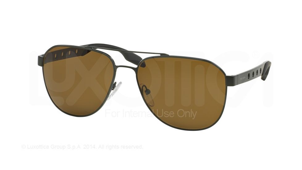 Prada PR51RS Bifocal Prescription Sunglasses PR51RS-TKI2P1-60 - Lens Diameter 60 mm, Frame Color Military Green