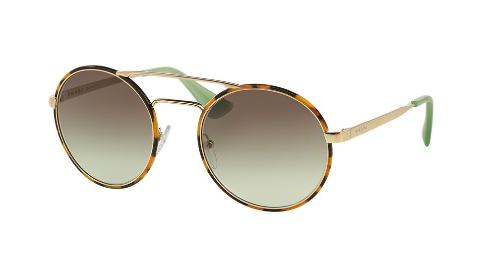 Prada PR51SS Progressive Prescription Sunglasses PR51SS-7S04K1-54 - Lens Diameter 54 mm, Frame Color Pale Gold