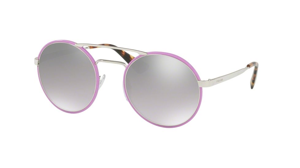 Prada PR51SS Progressive Prescription Sunglasses PR51SS-VHV1A0-54 - Lens Diameter 54 mm, Frame Color Silver/violet