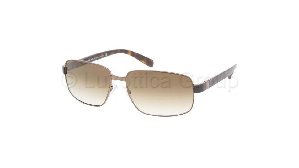 Prada PR52NS Sunglasses 8AE6S1-6116 - Tobacco Frame, Crystal Brown Gradient Lenses, 61mm Lens Diameter