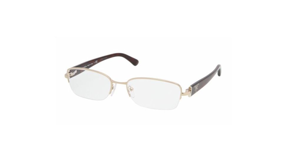 Prada PR52NV #AB61O1 - Pale Gold Demo Lens Frame