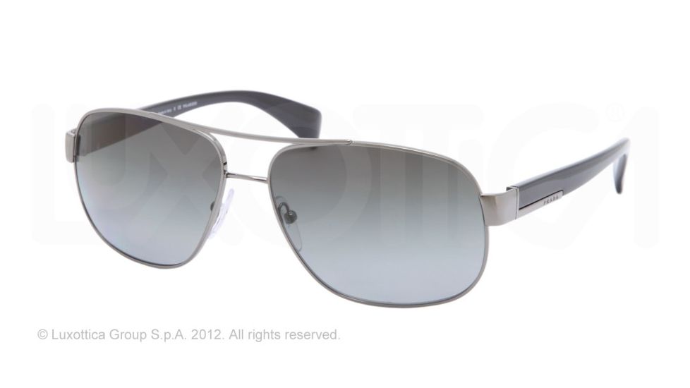 Prada PR52PS Bifocal Prescription Sunglasses PR52PS-5AV5W1-61 - Lens Diameter 61 mm, Frame Color Gunmetal