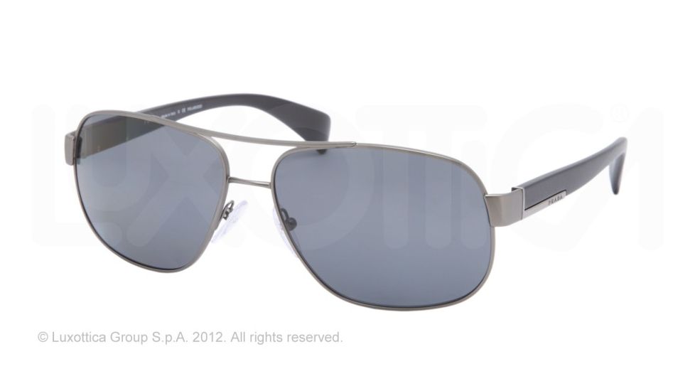 Prada PR52PS Bifocal Prescription Sunglasses PR52PS-7CQ5Z1-61 - Lens Diameter 61 mm, Frame Color Matte Gunmetal