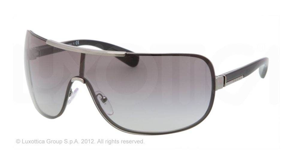 Prada PR54OS Sunglasses 5AV3M1-41 - Gunmetal Frame, Grey Gradient Lenses