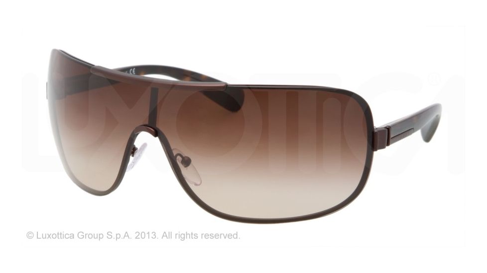Prada PR54OS Sunglasses ACD6S1-41 - Brown Demi Shiny Frame, Brown Gradient Lenses