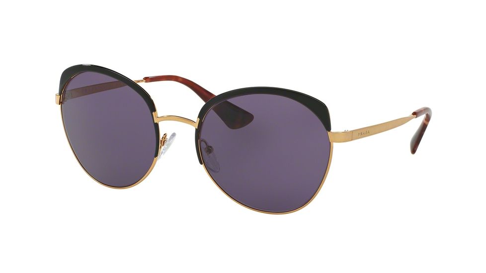 Prada PR54SS Bifocal Prescription Sunglasses PR54SS-LAX6O2-59 - Lens Diameter 59 mm, Frame Color Antique Gold/black