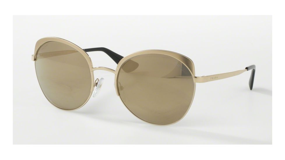 Prada PR54SS Bifocal Prescription Sunglasses PR54SS-VAQ1C0-59 - Lens Diameter 59 mm, Frame Color Metallized Pale Gold