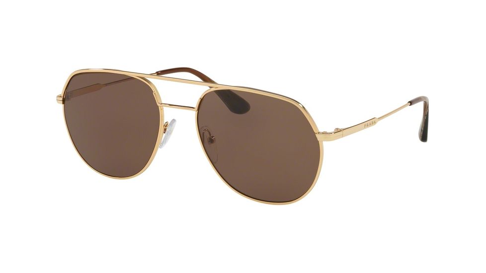 Prada PR55US Bifocal Prescription Sunglasses, 54mm, Gold, PR55US-5AK8C1-54-BI