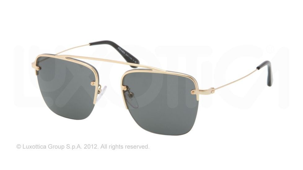 Prada PR57OS Single Vision Prescription Sunglasses PR57OS-5AK1A1-51 - Lens Diameter 51 mm, Lens Diameter 51 mm, Frame Color Gold