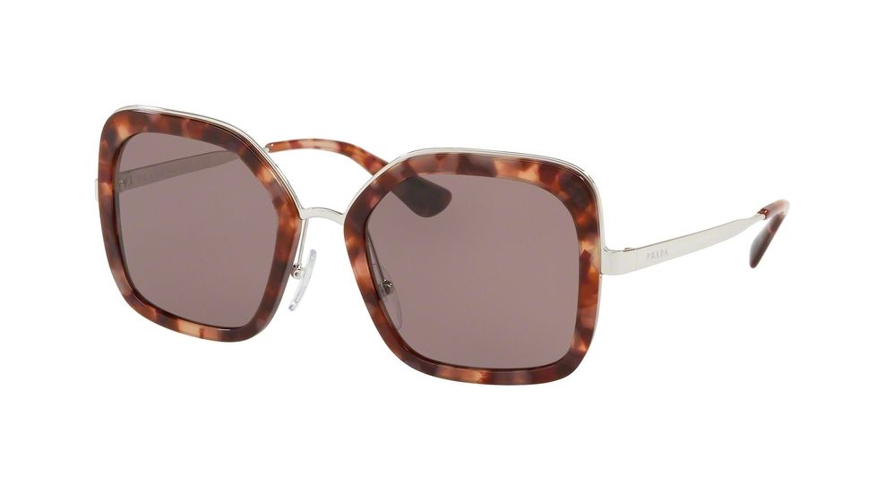 Prada PR57US Prescription Sunglasses, 54mm, Pink Havana, PR57US-UE06X1-54-SV