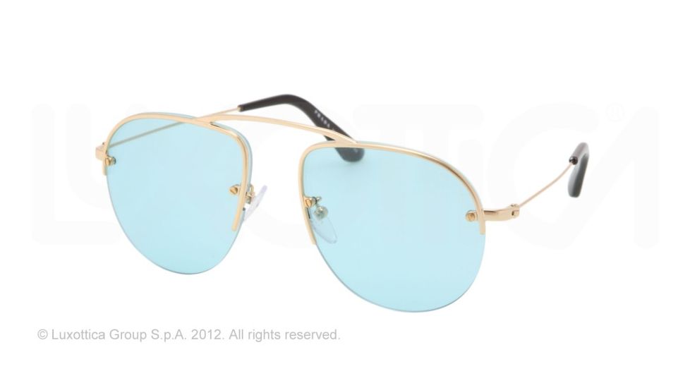 Prada PR58OS Progressive Prescription Sunglasses PR58OS-5AK0B5-52 - Lens Diameter 52 mm, Frame Color Gold