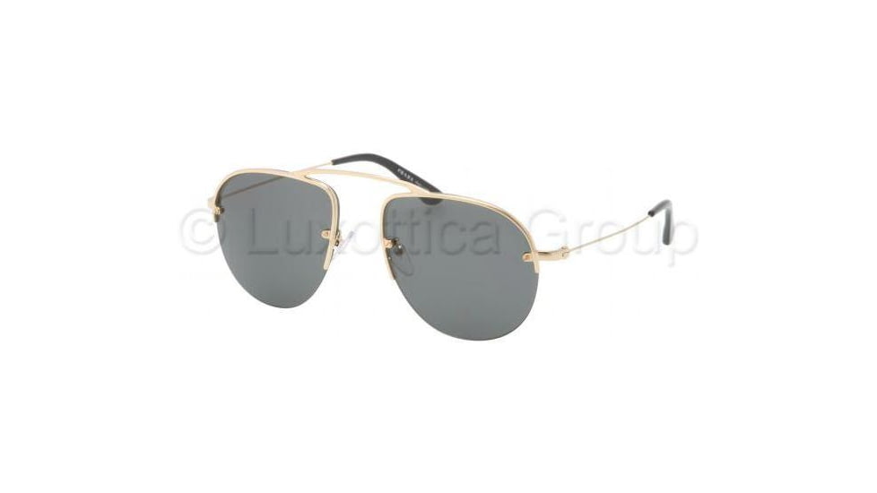 Prada PR58OS Sunglasses 5AK1A1-5200 - Gold Frame, Gray Lenses