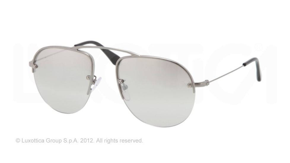 Prada PR58OS Progressive Prescription Sunglasses PR58OS-5AV1A0-52 - Lens Diameter 52 mm, Frame Color Gunmetal