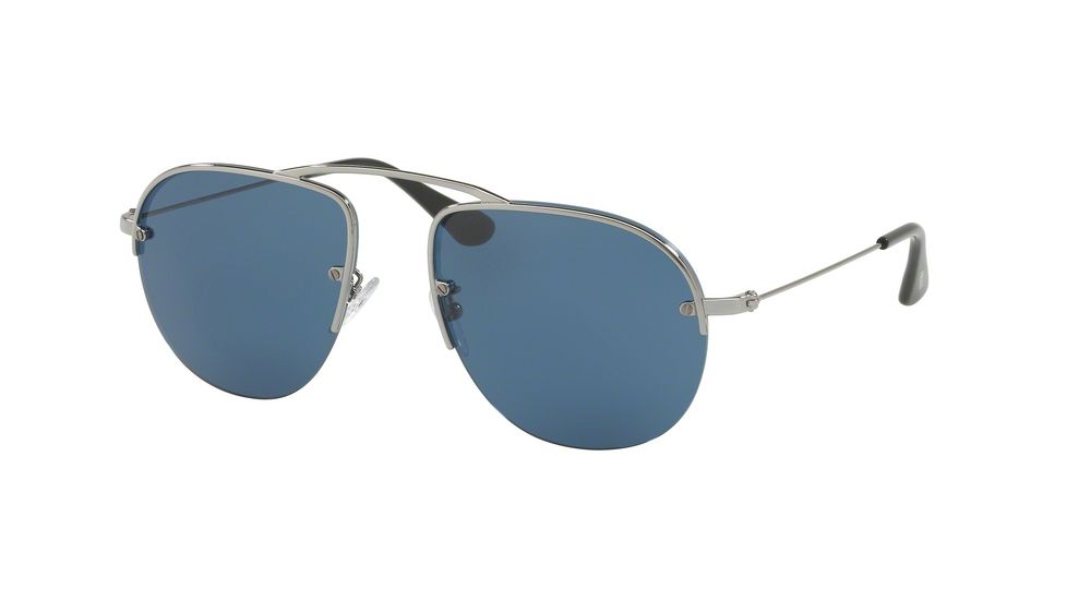 Prada PR58OS Progressive Prescription Sunglasses PR58OS-5AV1V1-55 - Lens Diameter 55 mm, Frame Color Gunmetal